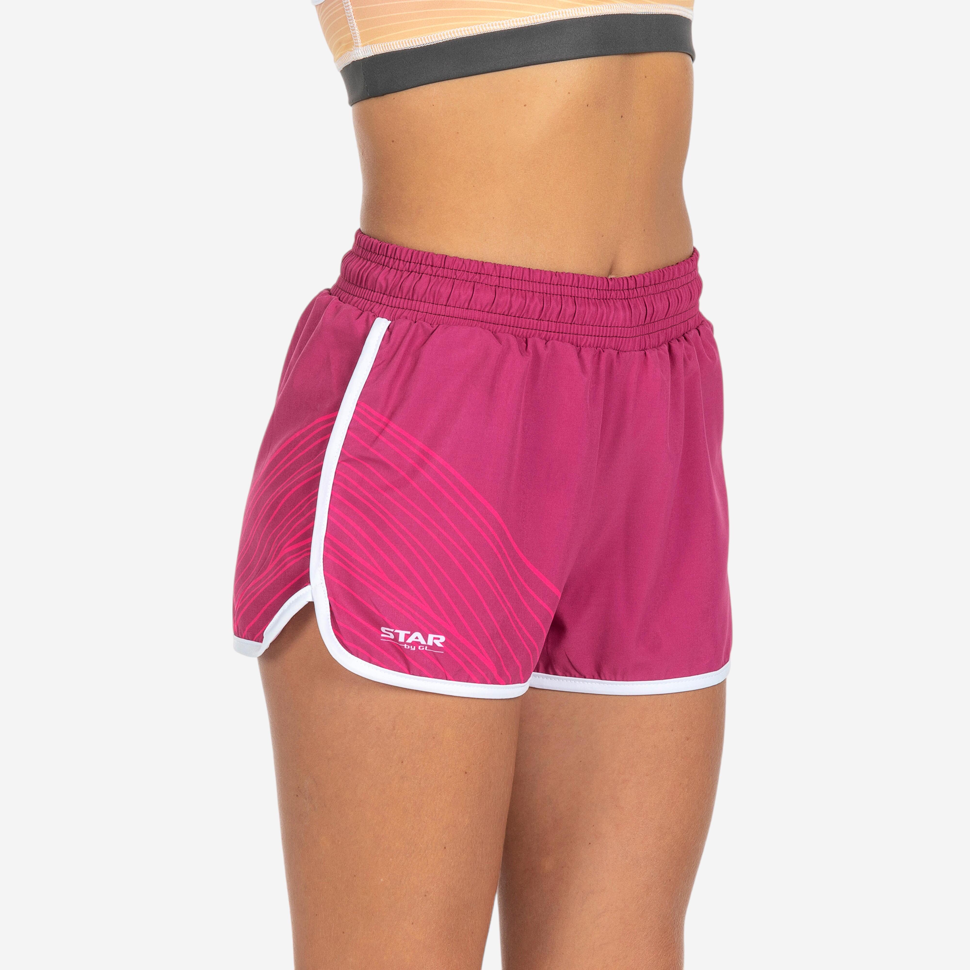 SHORT FEMME STAR BY GL BEACH SPORTS ROSE