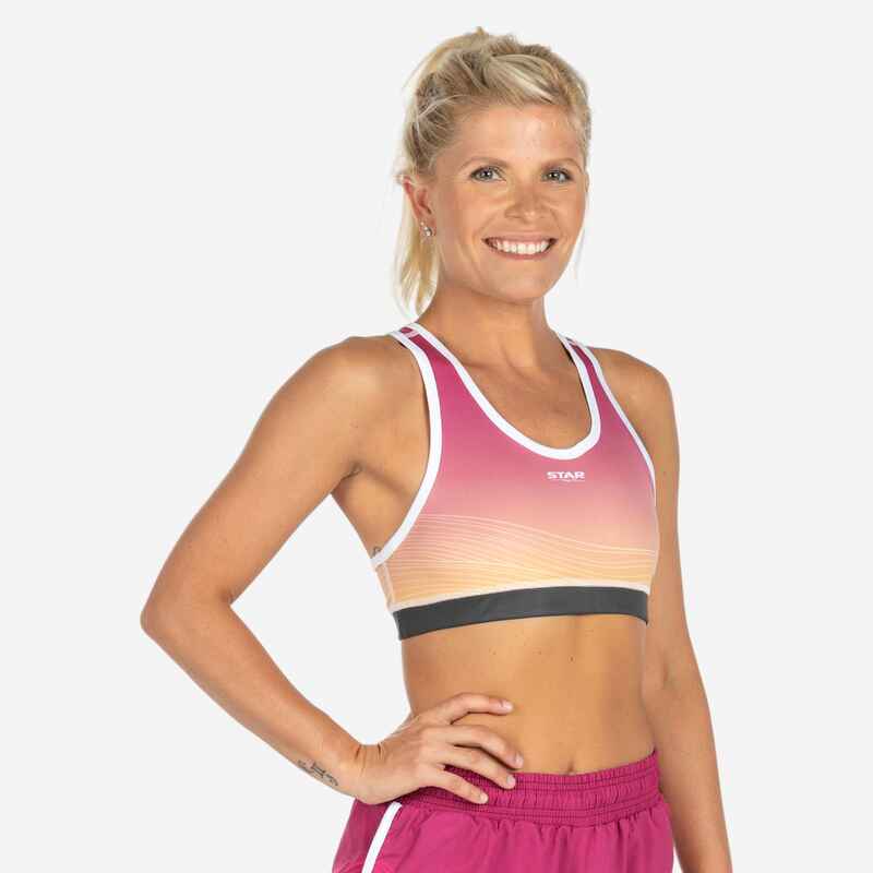 Damen Beachvolleyball Bustier - Star by GL rosa