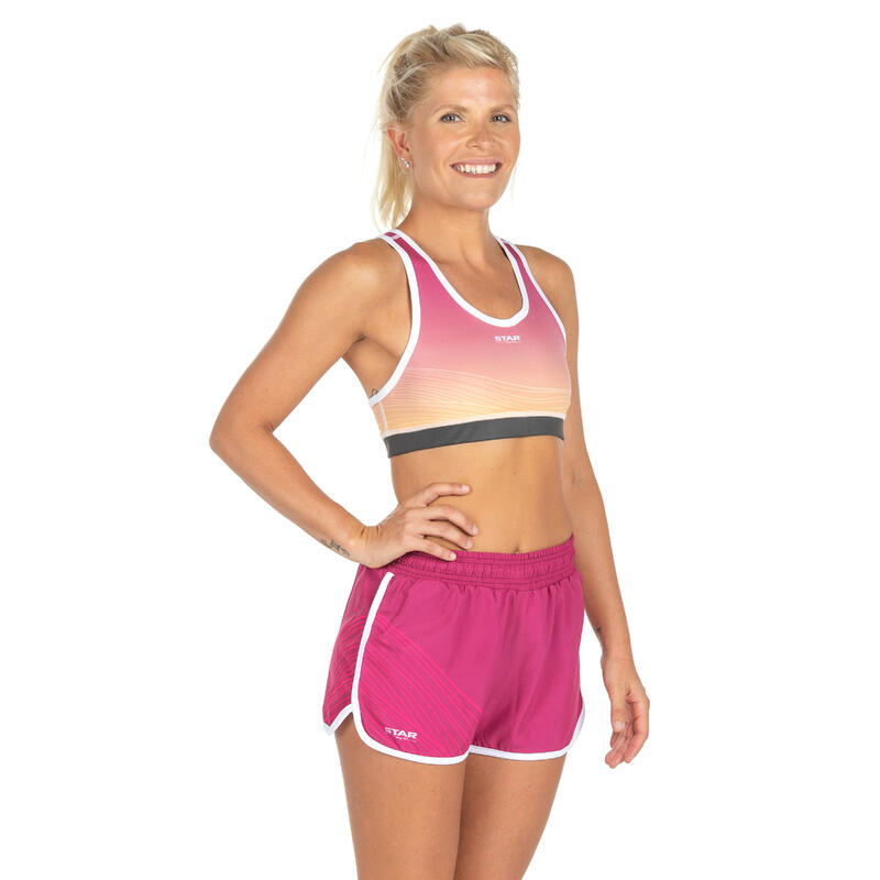 Sporttopje voor strandsporten dames roze