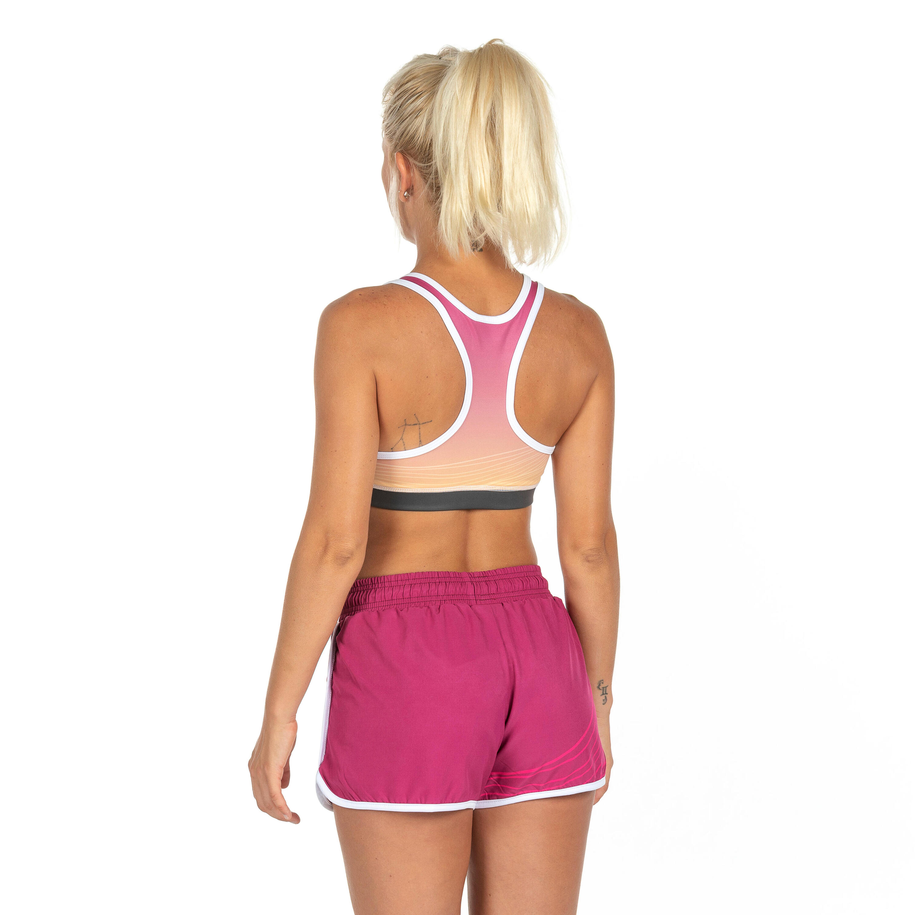 SUJETADOR-TOP MUJER STAR BY GL DEPORTES PLAYA ROSA 4/11