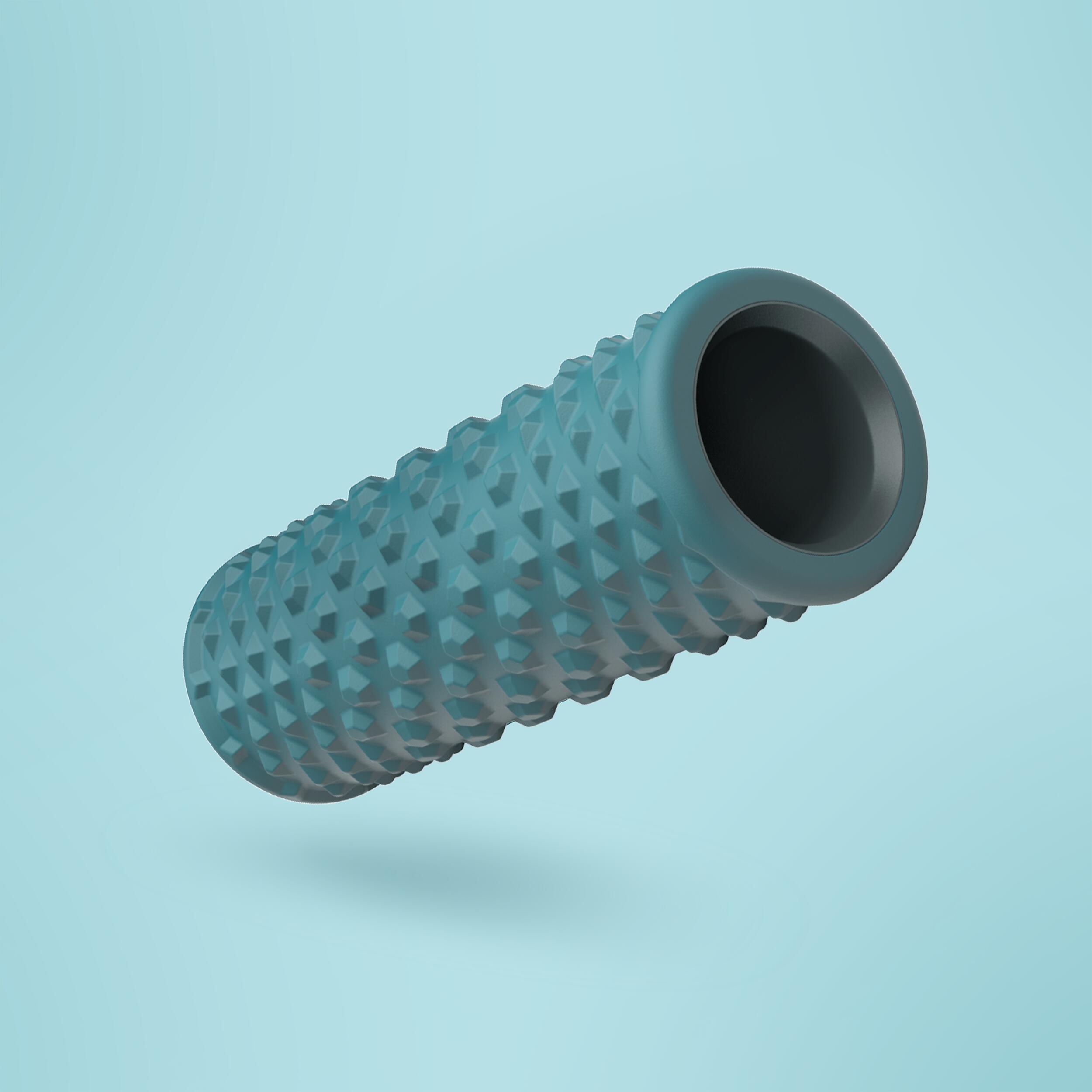 Deep Tissue Hard Foam Massage Roller, 38cm, Intense Muscle Relief, Blue