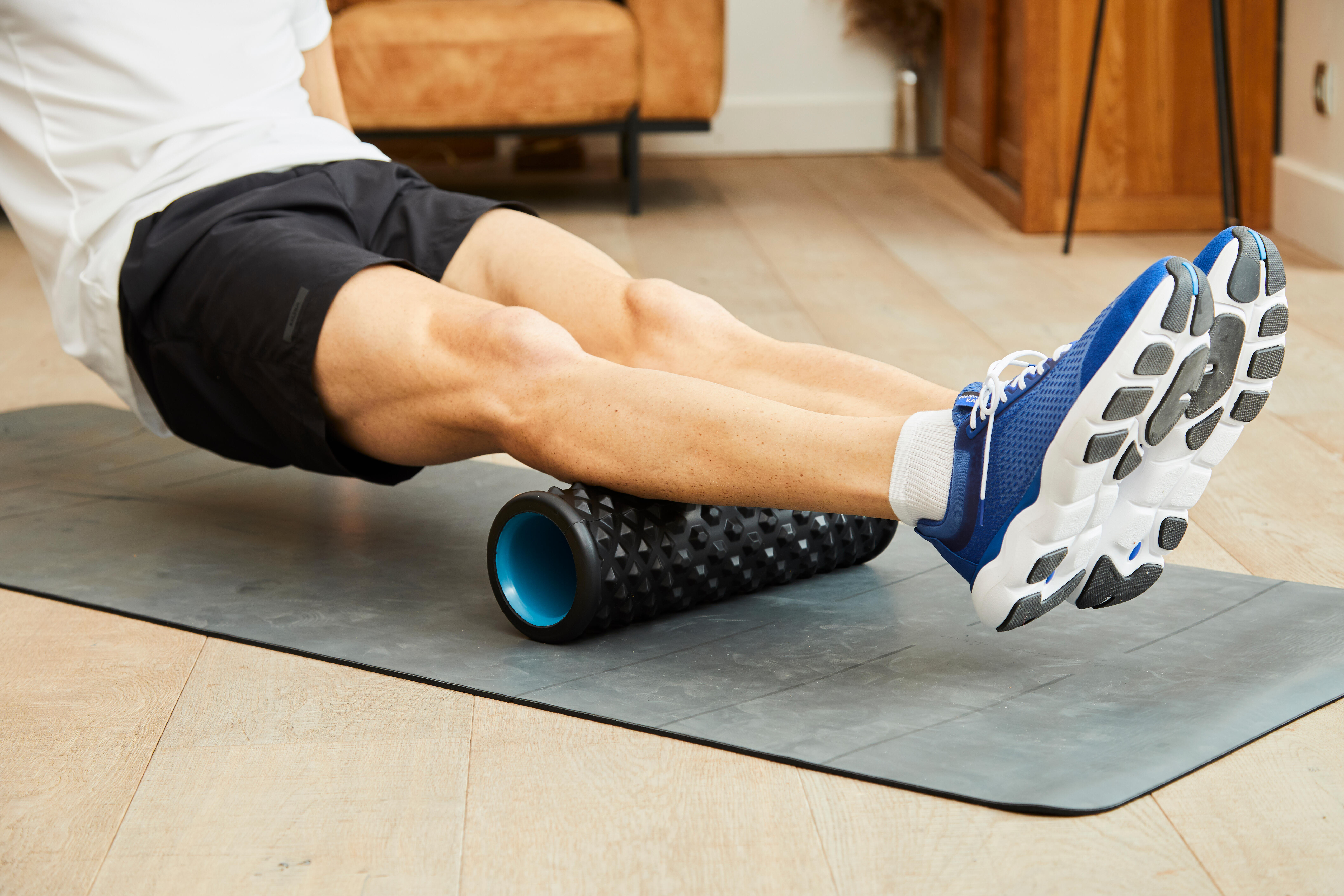 Foam roller Rodillo masaje duro hard negro Decathlon
