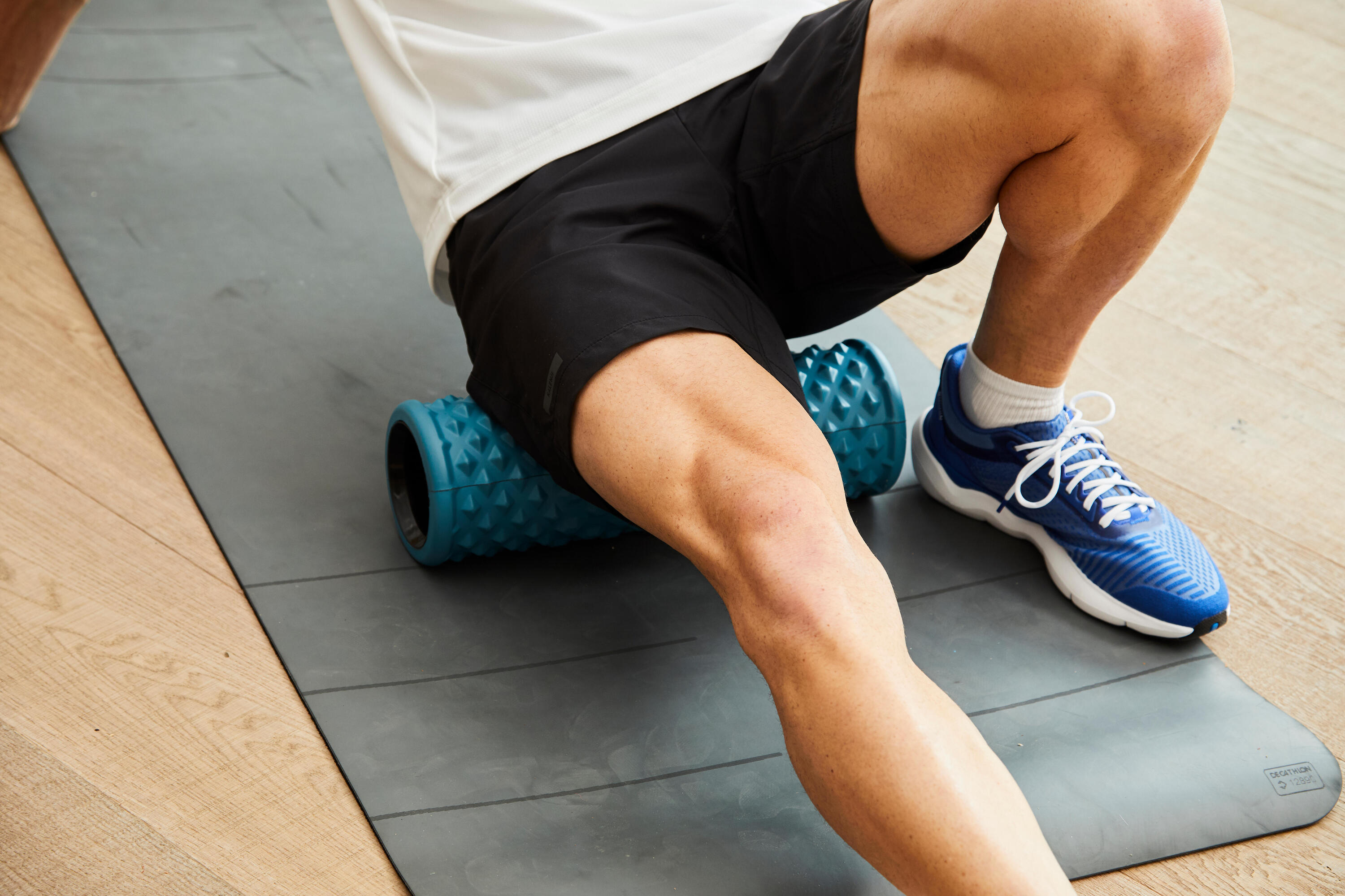 Foam roller /Rodillo masaje duro hard azul 8/11