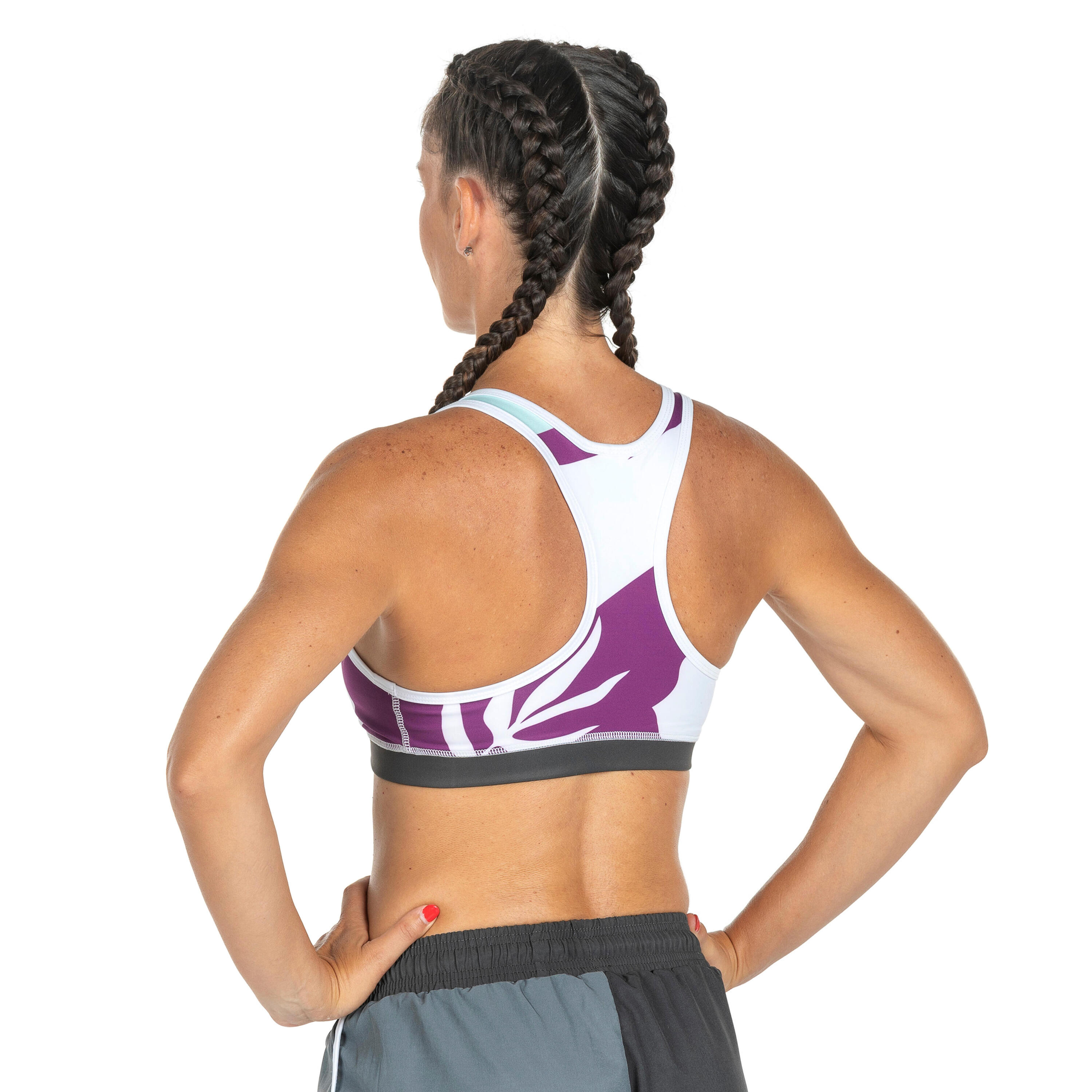 SUJETADOR-TOP MUJER STAR BY GL DEPORTES PLAYA VIOLETA 2/11