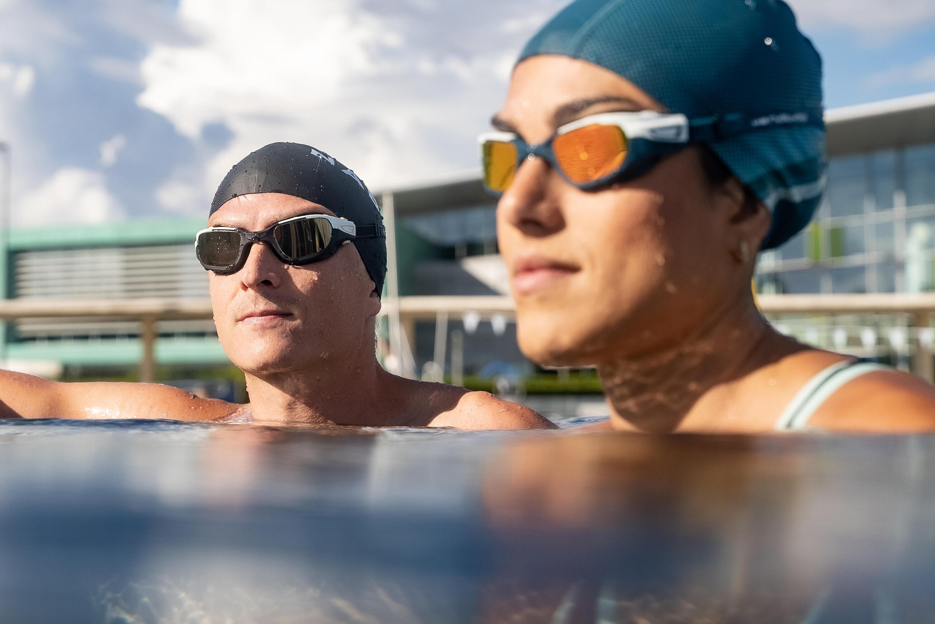 Silicone swim cap - BLACK 4/6