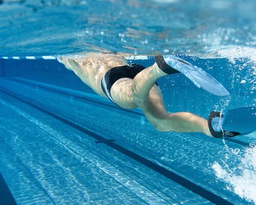 Nageoires de natation, palmes d'entraînement de natation pour enfants pour  la nage en longueur