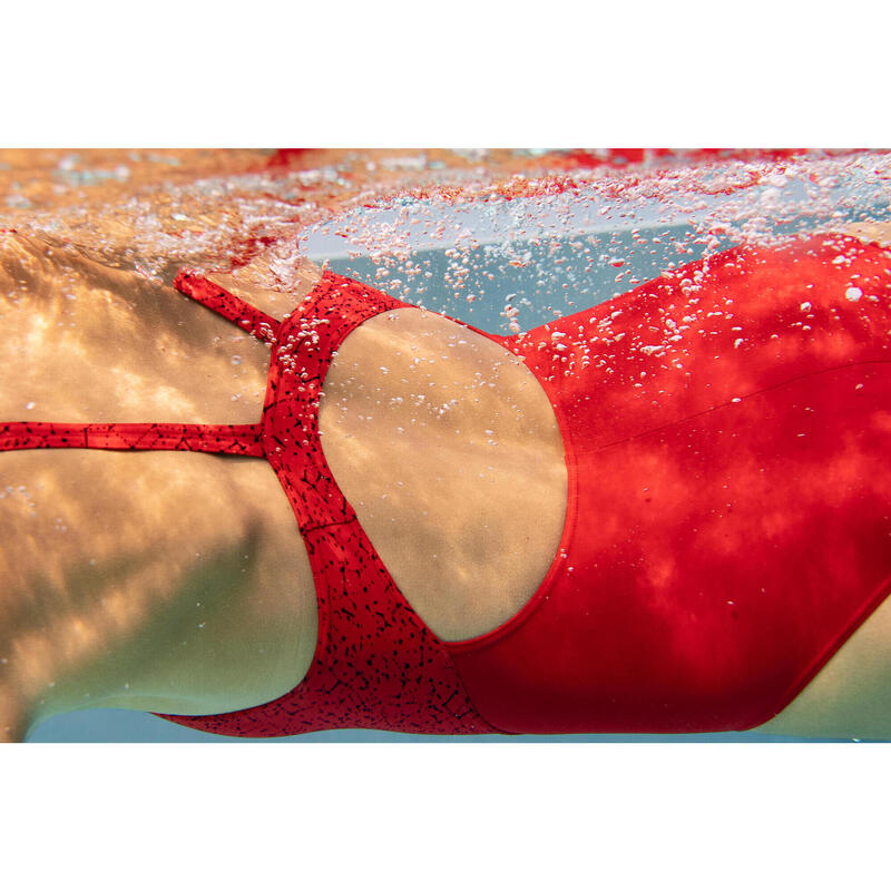 Maillot de bain de natation une pièce femme résistant au chlore Kamiye Lazo  - Decathlon