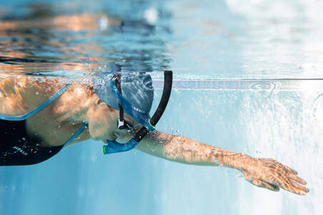 CENTRE-MOUNTED SWIMMING SNORKEL SIZE S