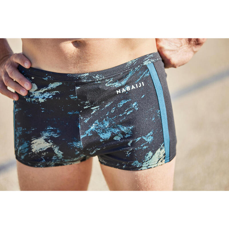 Boxer de Bain Natation Homme - Yoko - Trao Noir / Bleu