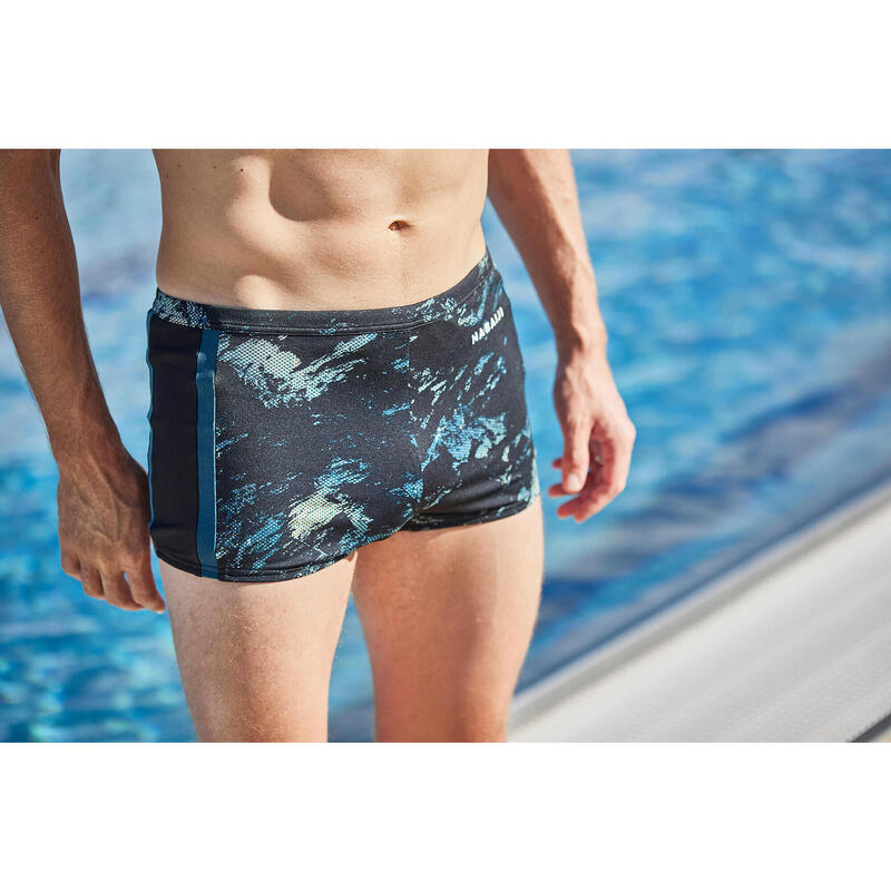 Calções de banho Natação Boxers Yoko - Homem - Trao Preto/Azul