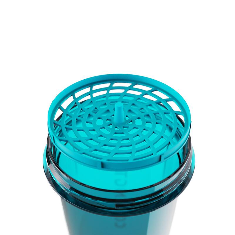 MINI SHAKER DE MUSCULAÇÃO 300 ML AZUL