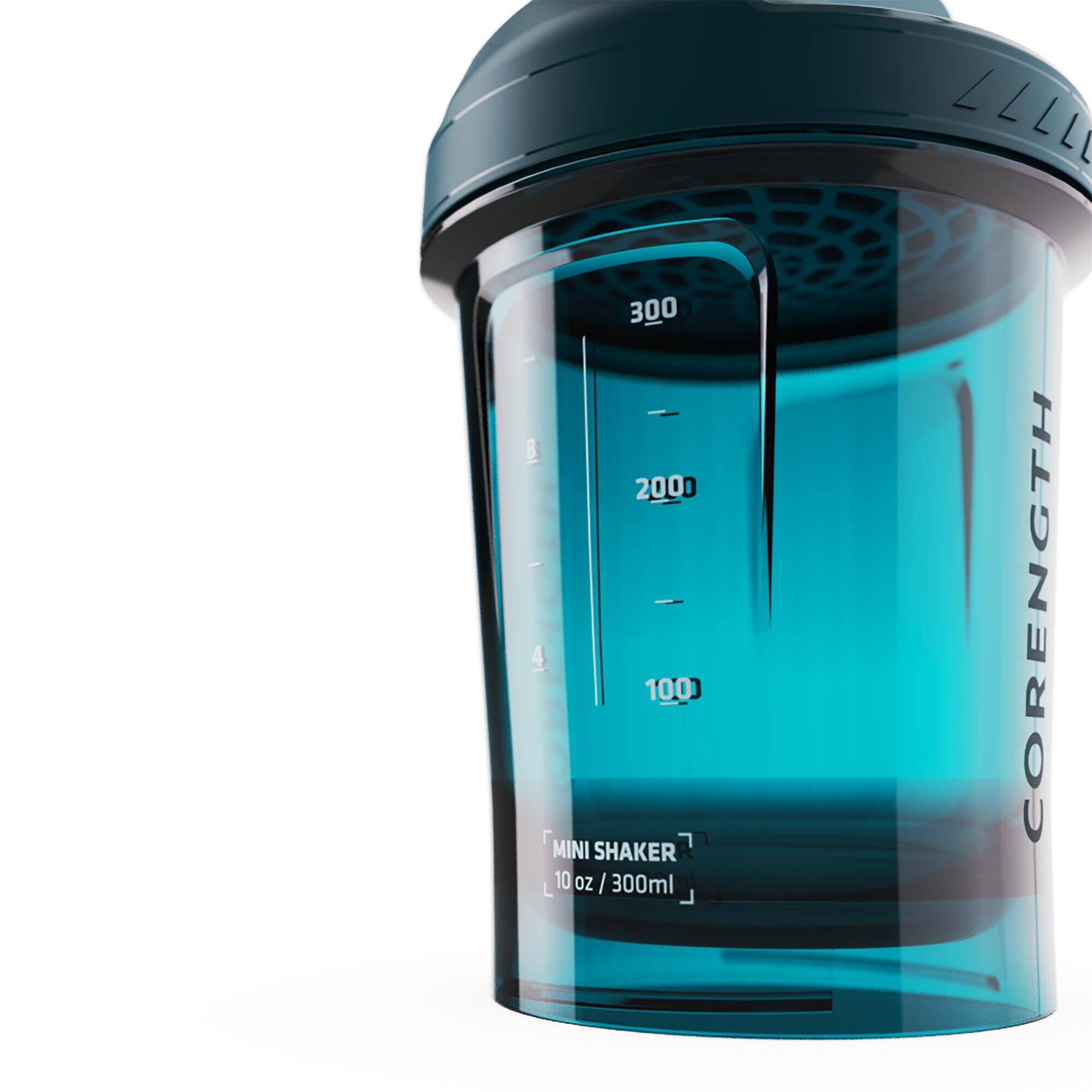 Mini Shaker 300ml, Leak-Proof Cap with Double Click, Eco Material, Blue -  5