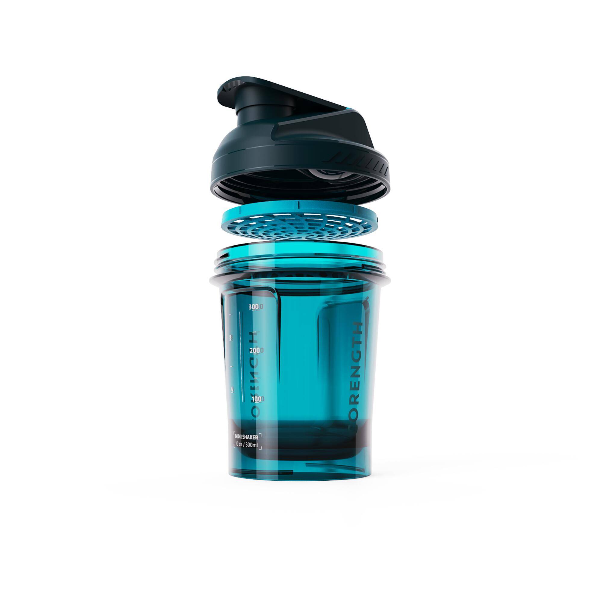 Mini Shaker 300ml, Leak-Proof Cap with Double Click, Eco Material, Blue -  3