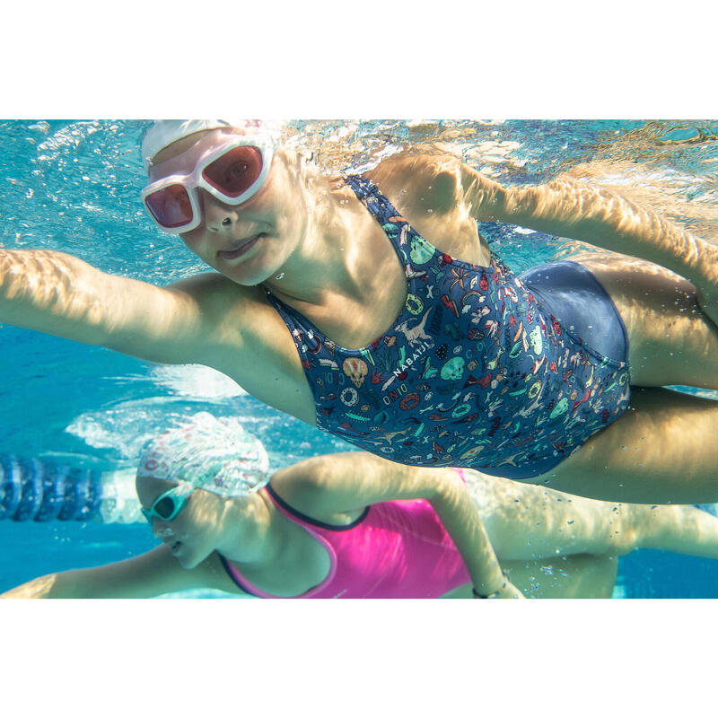Sportbadpak voor zwemmen meisjes Kamiye print dino