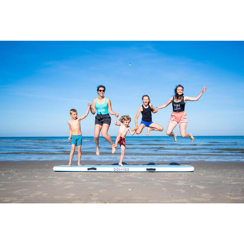 Saltea de gimnastică gonflabilă tumbling 3 m Albastru