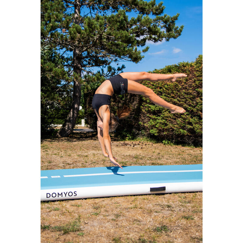 Saltea de gimnastică gonflabilă tumbling 6 m Albastru