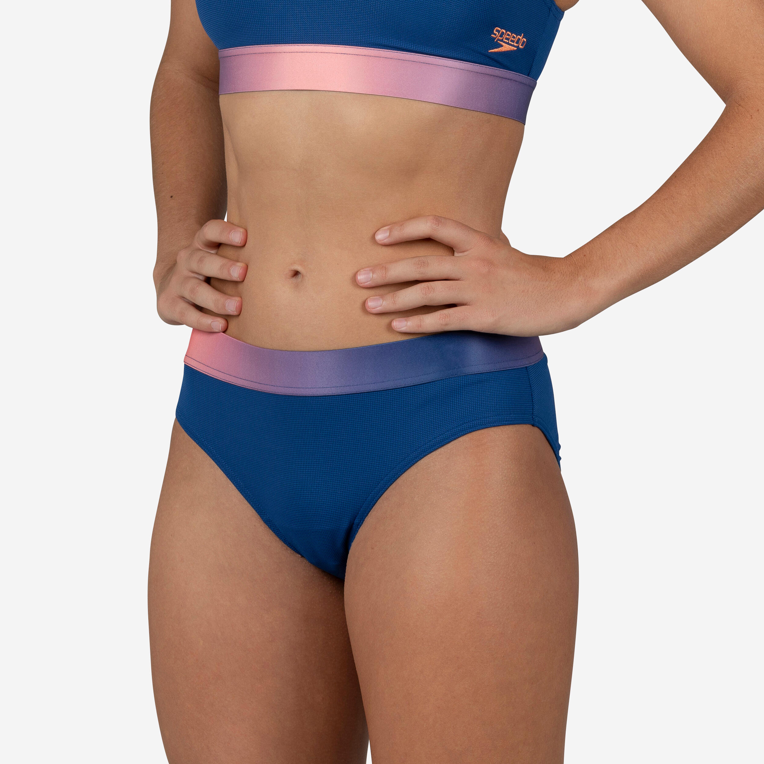 bas de maillot de bain natation femme speedo lilac corail - speedo