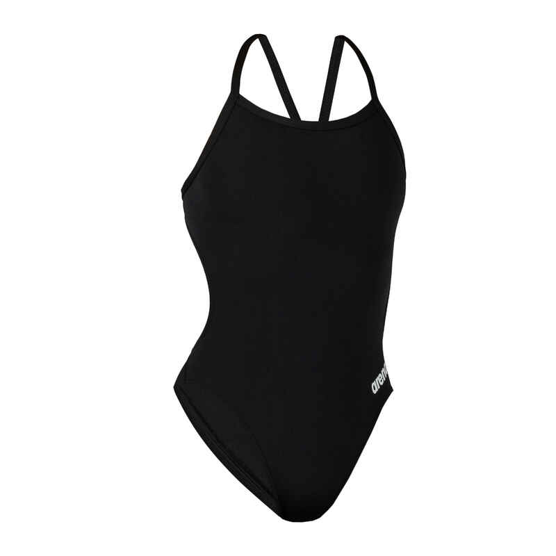 Women's 1-piece Swimsuit ARENA NEW SOLID Black - Decathlon