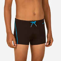 Boys' swimming trunks boxer 100 plus - black