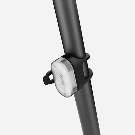 פנסי אופניים קדמי/אחורי עם תופסן וחיבור USB באריזה זוגית SL510 - שחור