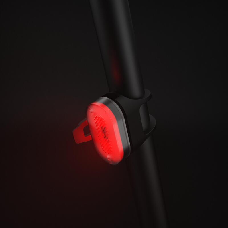 Lampki rowerowe Elops SL 510 przednia/tylna USB na zatrzask 2 szt.