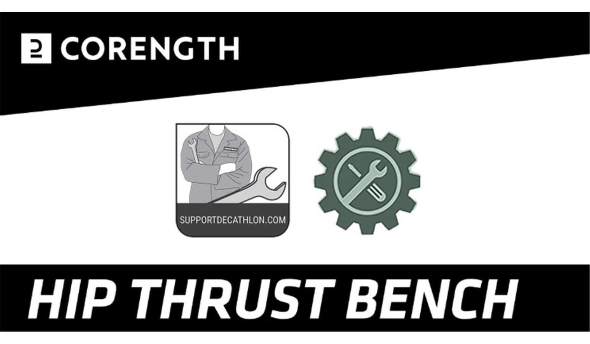 Hip thrust weight training bench