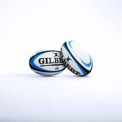 Size 5 Rugby Ball Omega - White/Blue