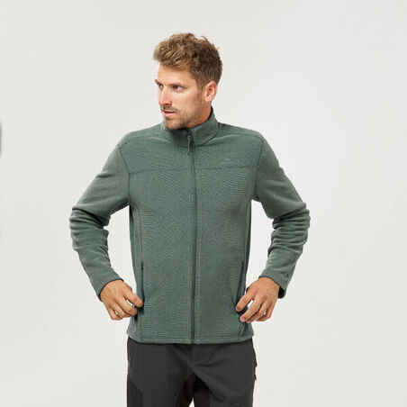 Chaqueta polar térmica de senderismo para Hombre Quechua MH120 verde