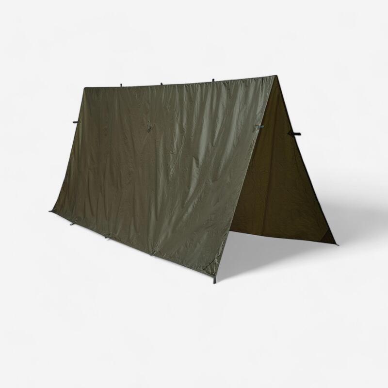 Lona Bushcraft Vivac Solognac Caqui Compacta Ligera 2,95 × 2,8 m Impermeable