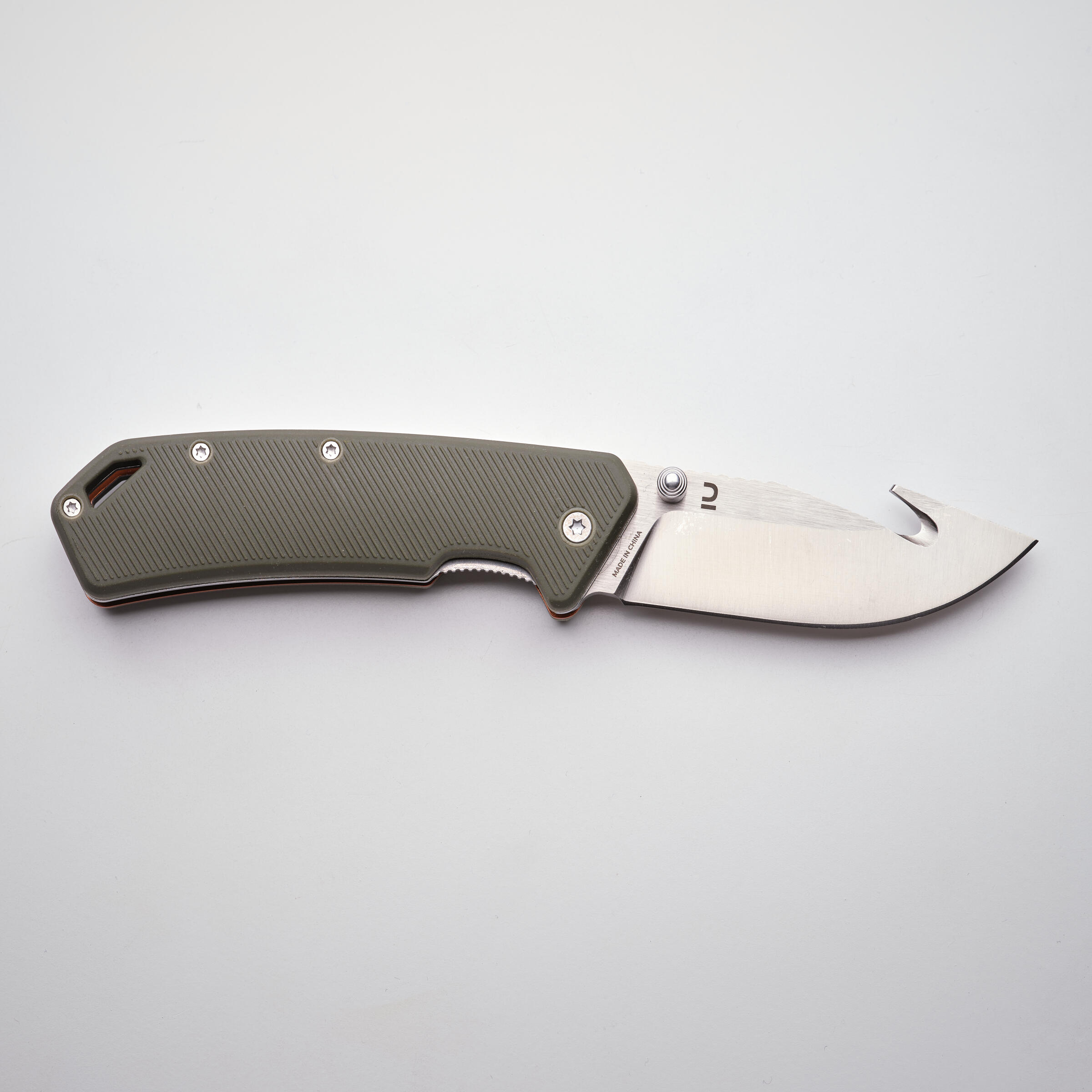 Couteau chasse pliant 8 cm Gut hook Vert Axis 80 4/10