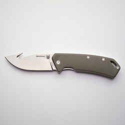 Folding hunting knife 8cm Gut hook Green Axis 80