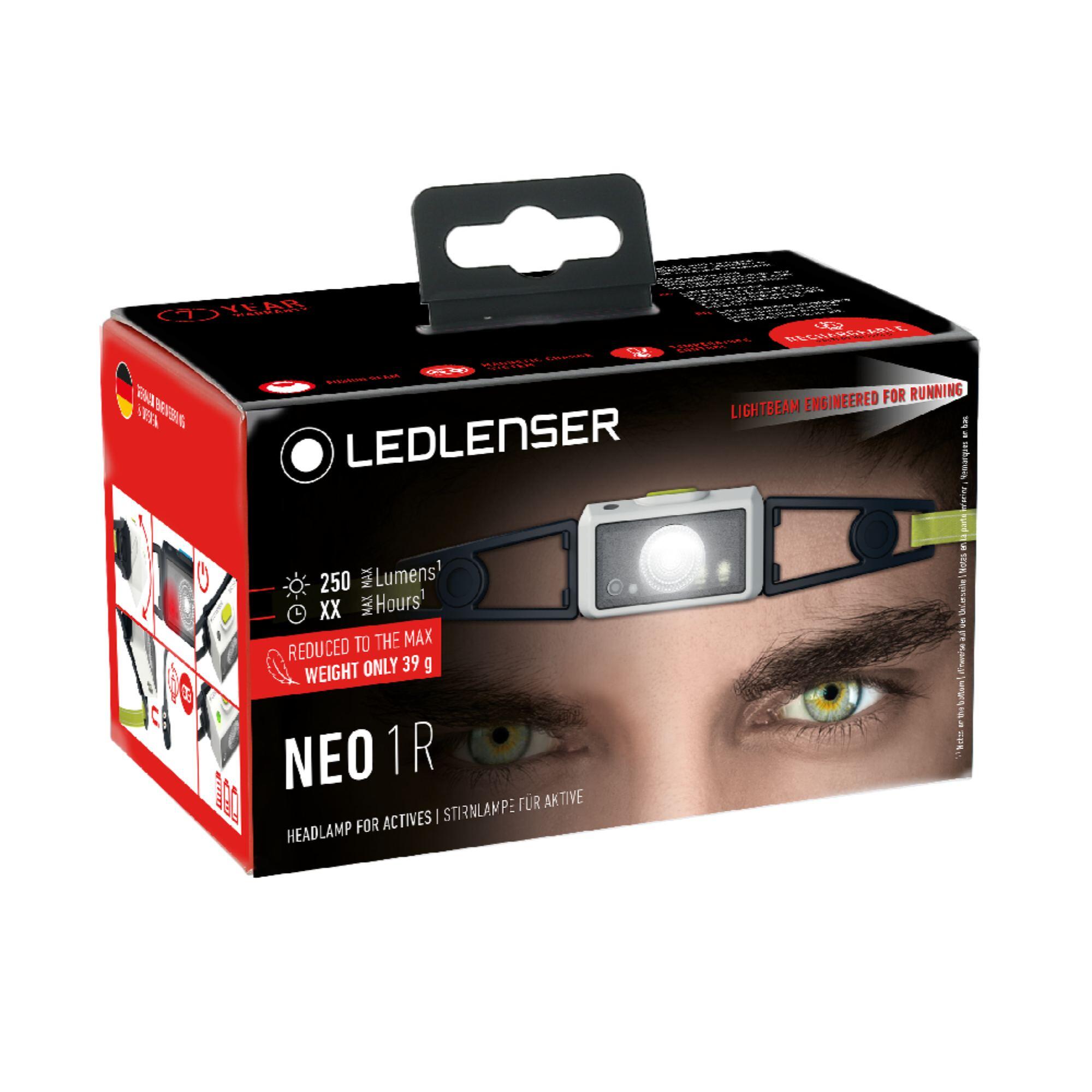 Latarka czołowa LEDLENSER NEO1R WHITE/GREEN - 250 lm 5/11