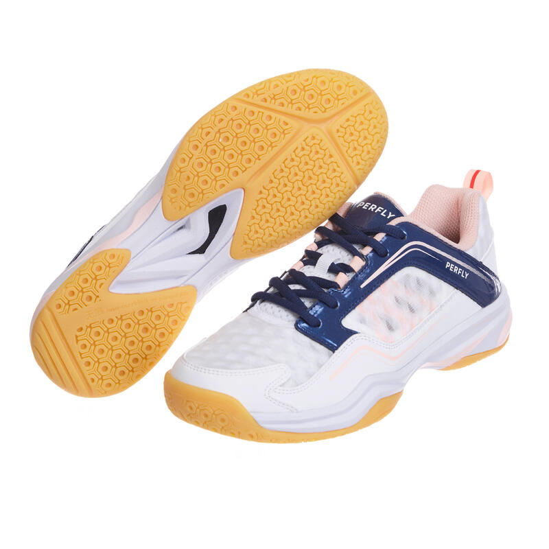 WOMEN BADMINTON SHOES BS LITE 560 WHITE NAVY