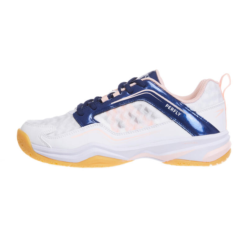 WOMEN BADMINTON SHOES BS LITE 560 WHITE NAVY