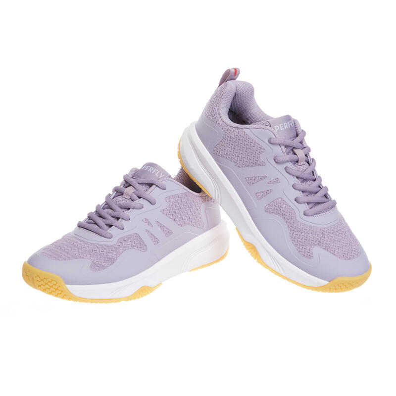 WOMEN BADMINTON SHOES BS SENSATION 530 PURPLE GREY