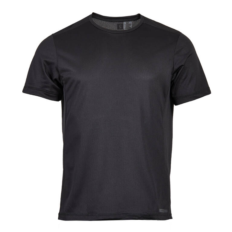 Kaos Running Dry Fit Baju Lari Pria Breathable - Hitam