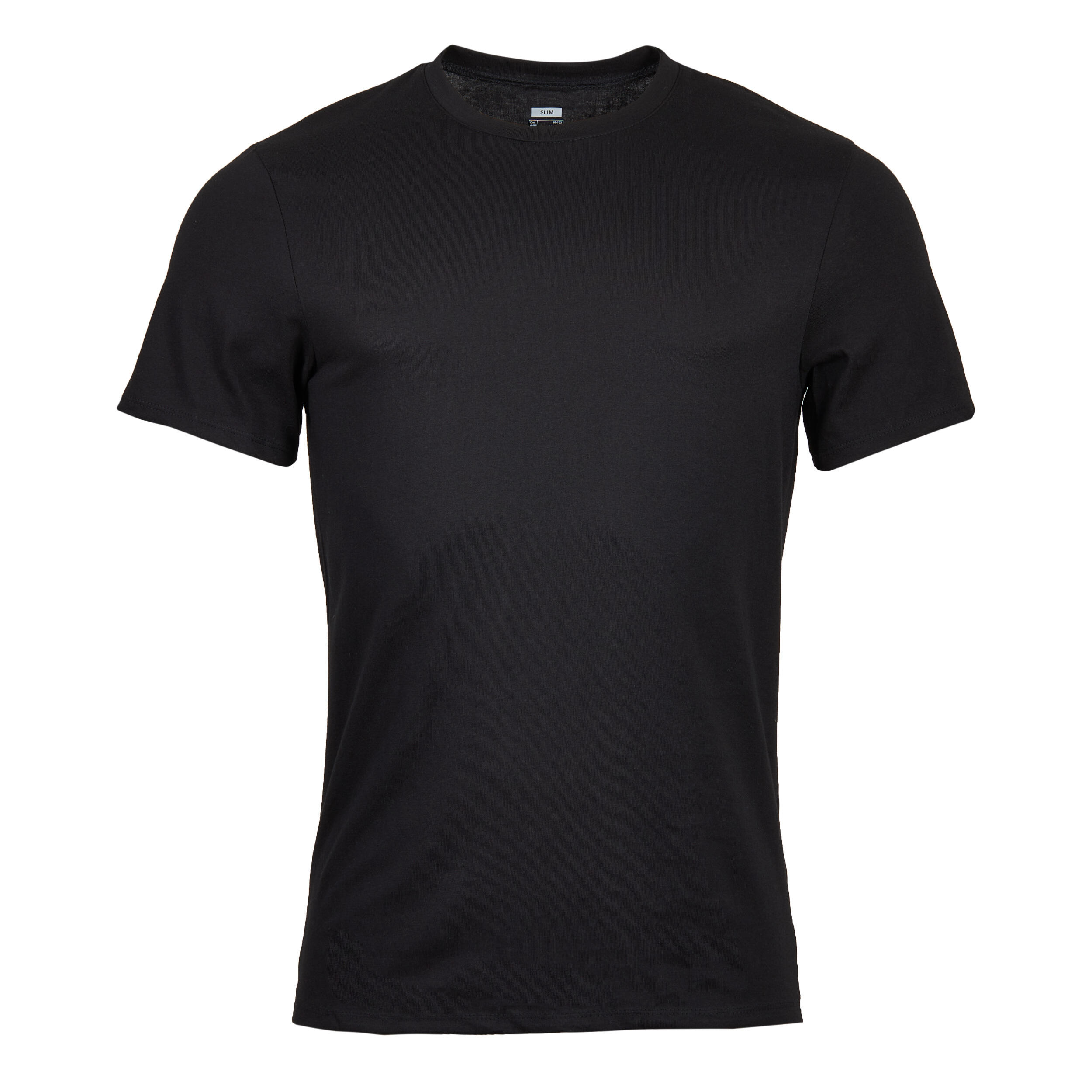 Men's Slim-Fit Fitness T-Shirt 500 - Black 5/19