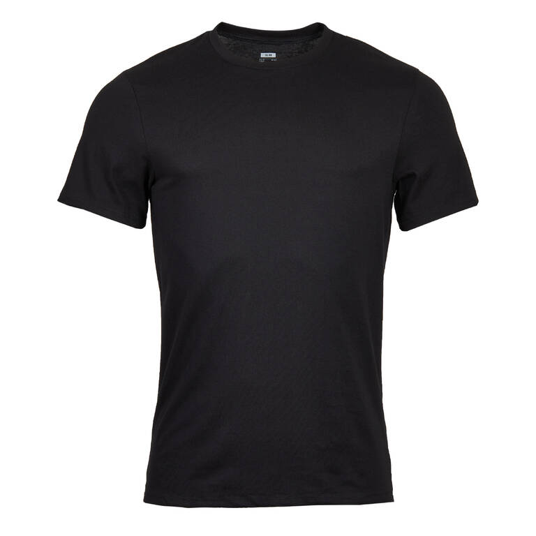 Men's Slim-Fit Fitness T-Shirt 500 - Black