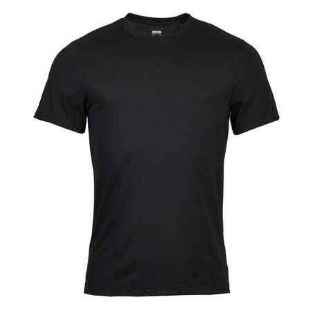 Men's Slim-Fit Fitness T-Shirt 500 - Black