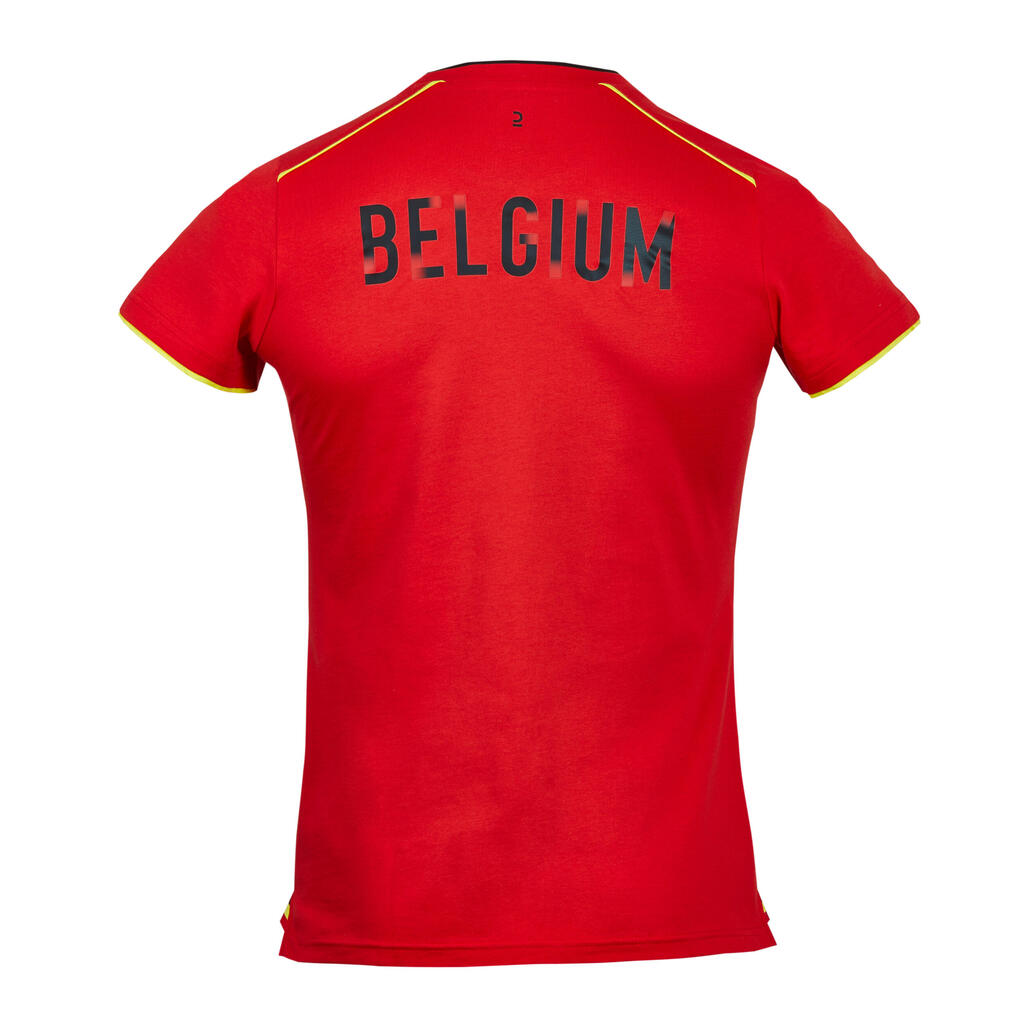 Dres kratkih rukava za nogomet Belgija 2024 za odrasle