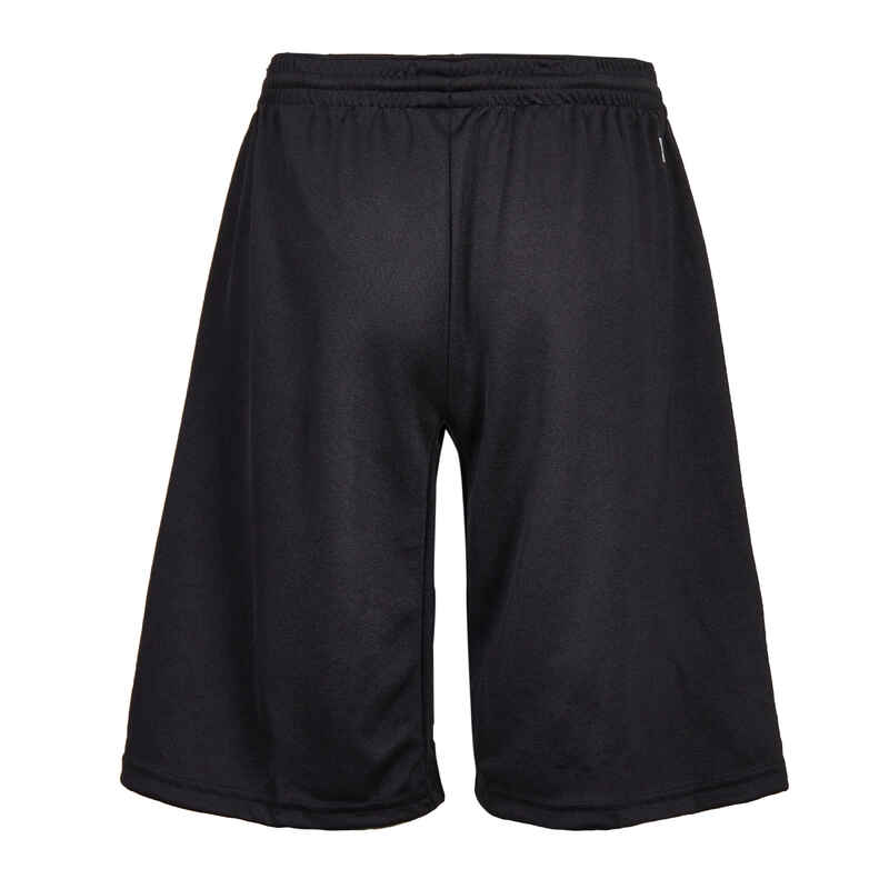 Kids' Football Shorts Essential Black Decathlon