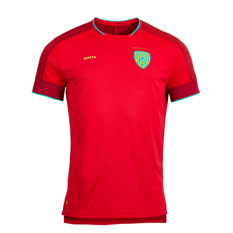 Tricou Fotbal FF500 Replică Portugalia 2024 Roșu Copii