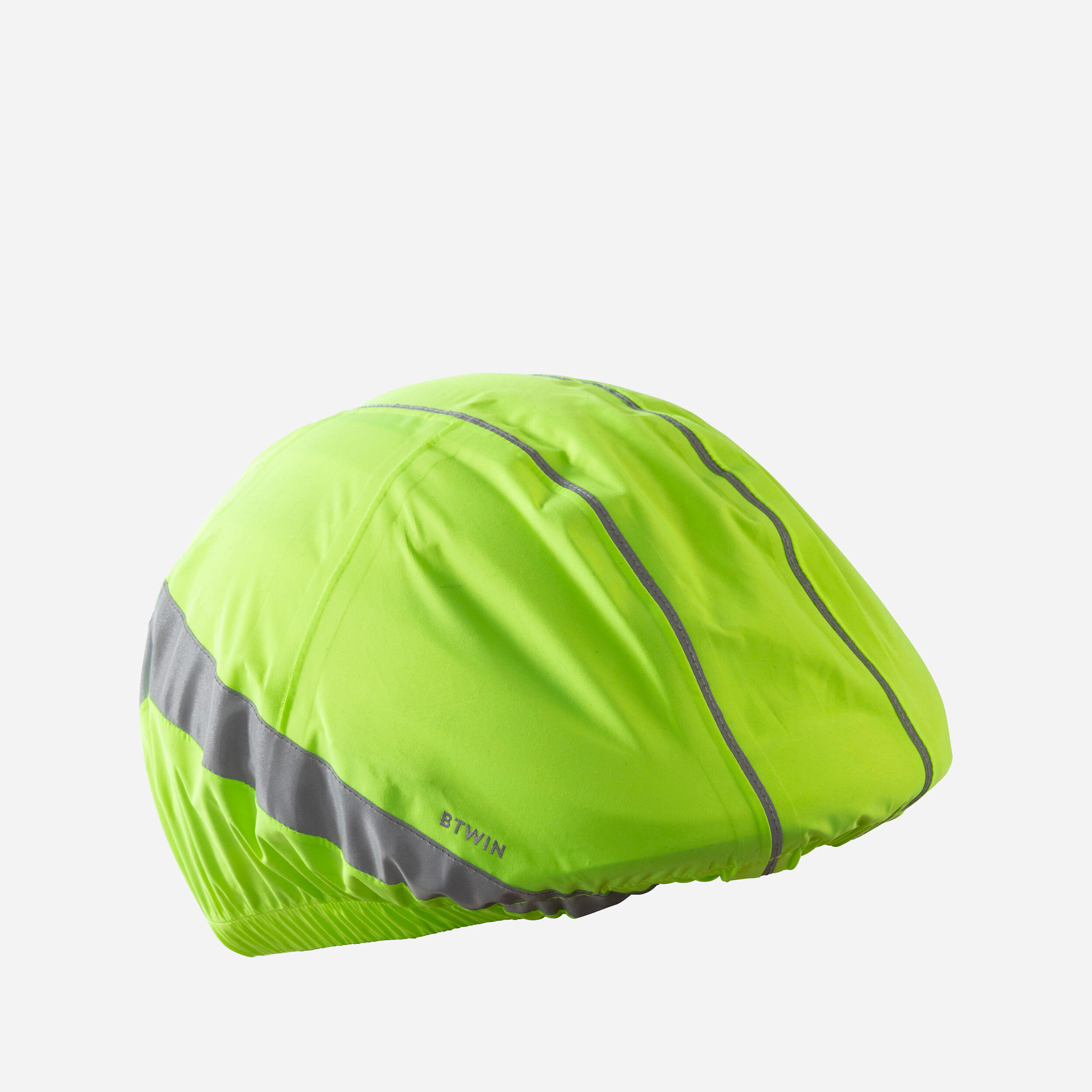 BTWIN Day/Night Visibility Waterproof Helmet Cover 960 - Neon Yellow