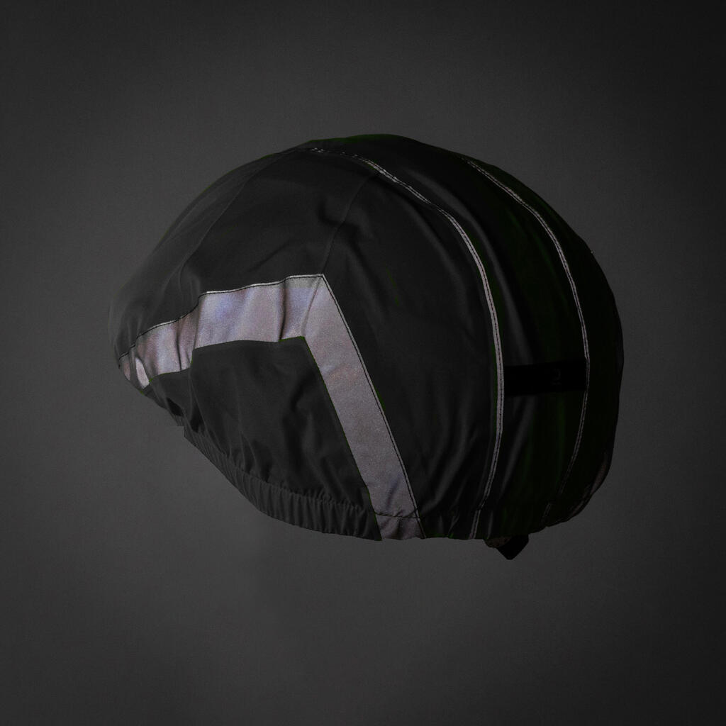 Night Visibility Waterproof Helmet Cover 940 - Black