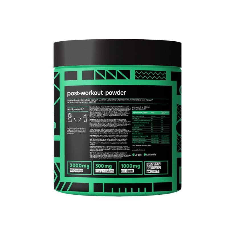 Saf Athletics Post-Workout Bitkisel Protein Tozu 420 Gr