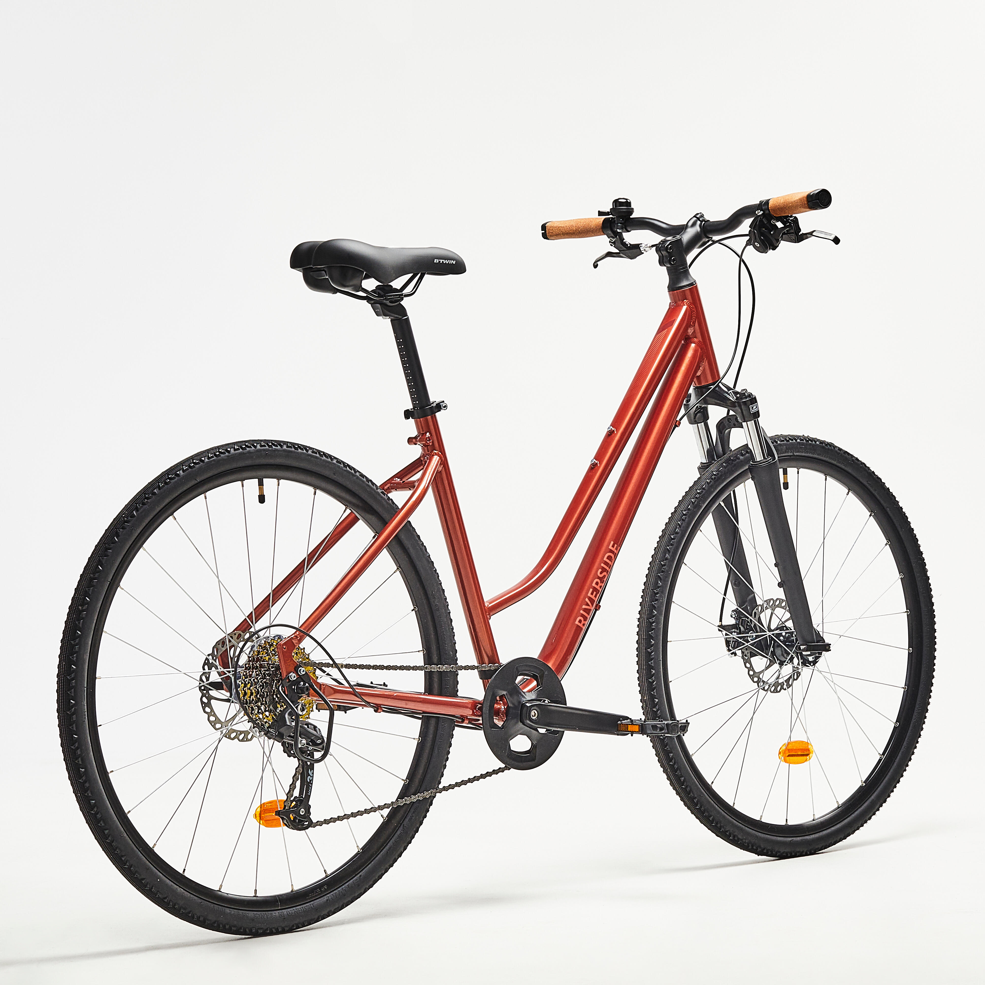 Low Frame Hybrid Bike, Riverside 500 - ROCKRIDER