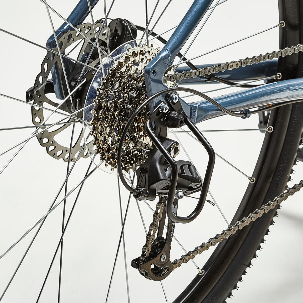 Cross Bike 28 Zoll Riverside 500 petrolblau RIVERSIDE | Decathlon