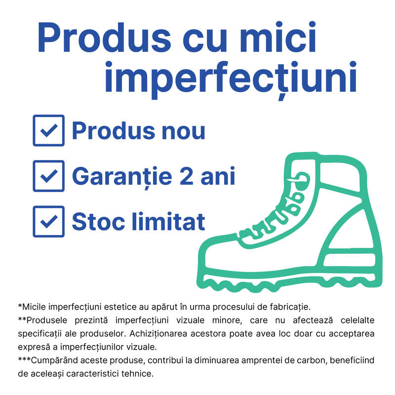 Bocanci Impermeabili cu mici imperfecțiuni vizuale Trekking MT100 TEX Damă