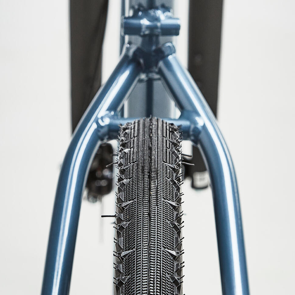 Cross Bike 28 Zoll Riverside 500 petrolblau RIVERSIDE | Decathlon