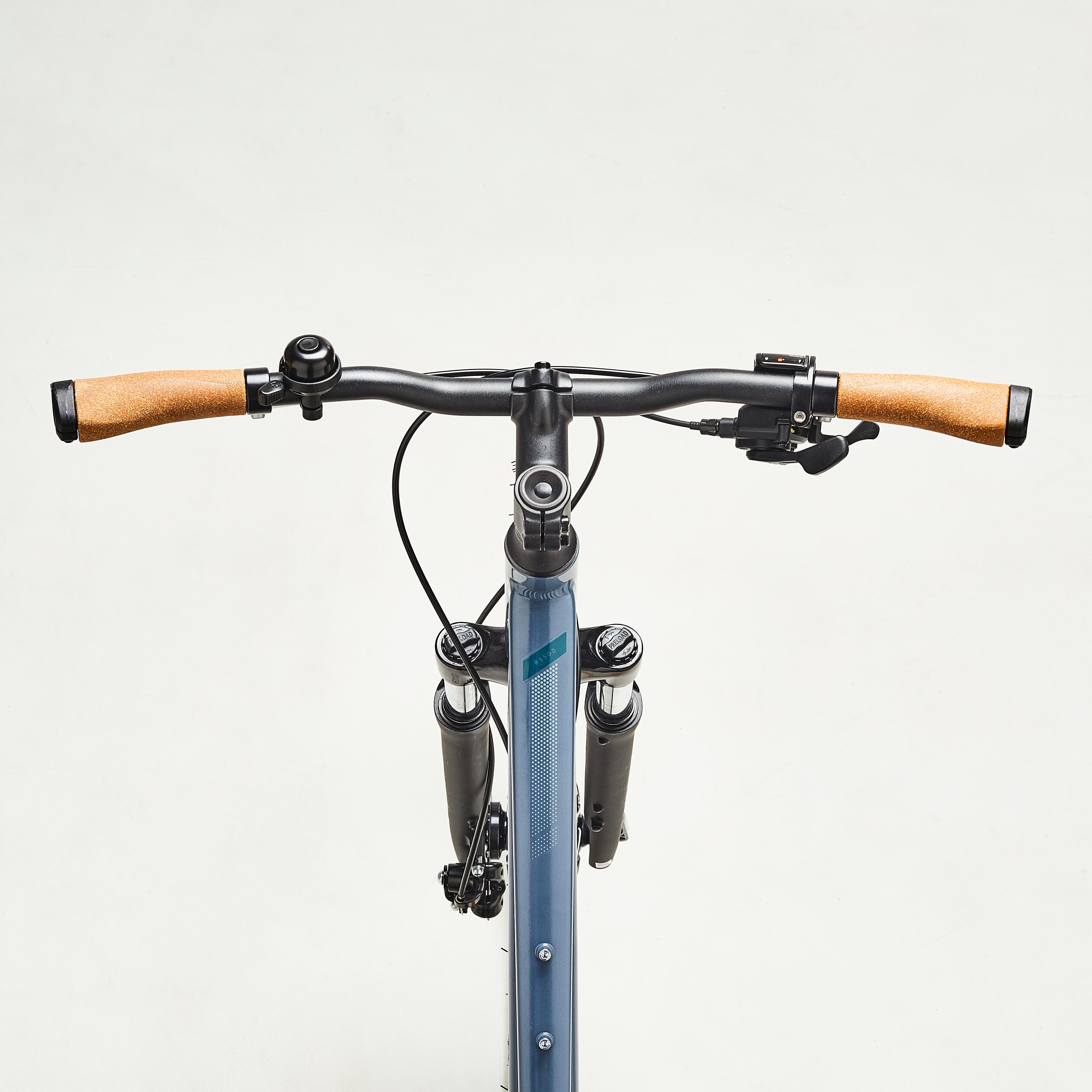 VELO TOUT CHEMIN RIVERSIDE 500 ENJAMBEMENT BAS bleu tempete RIVERSIDE Decathlon